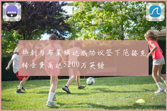 热刺与布莱顿达成协议签下范赫克转会费高达5200万英镑